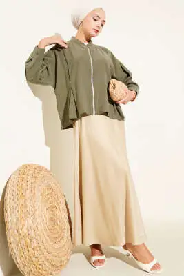 Basic Tensel Hırka Haki - Hırka