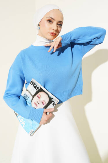 Basic Triko Kazak İndigo - Triko