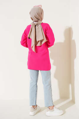 Basic Triko Tunik Fuşya - Triko Tunik