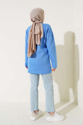 Basic Triko Tunik İndigo - Triko Tunik