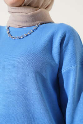 Basic Triko Tunik İndigo - Triko Tunik