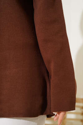 Basic Triko Tunik Kahve - Triko Tunik