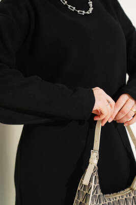 Basic Triko Tunik Siyah - Triko Tunik