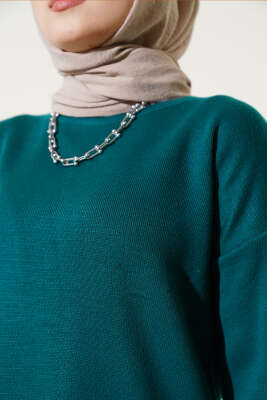 Basic Triko Tunik Zümrüt - Triko Tunik