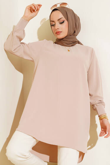 Basic Tunik Bej - Tunik