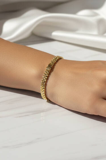 Basic Zincir Bileklik Gold - Bileklik