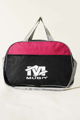 Baskılı Fermuarlı Valiz Fuşya - Kol Çantası