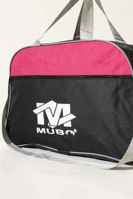 Baskılı Fermuarlı Valiz Fuşya - Kol Çantası