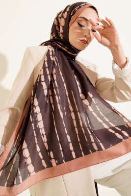 Batik Akış Çizgili Soft Şal Camel - MODA KAPRİS