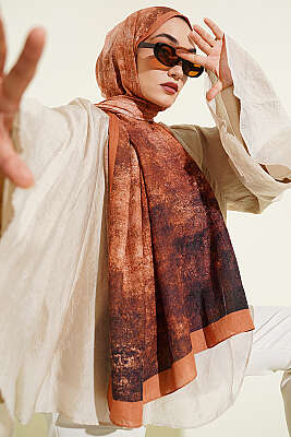 Batik Degrade Bambu Kraş Şal Camel 