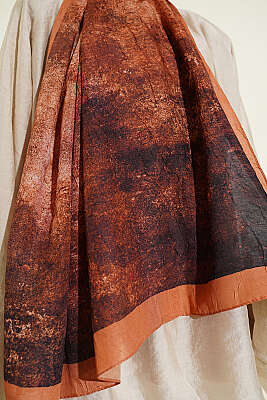 Batik Degrade Bambu Kraş Şal Camel - Başörtüsü