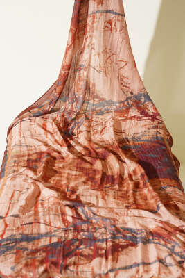 Batik Desen Bambu Kral 3'lü Şal Seti Asorti 1 - Desenli Şal Seti