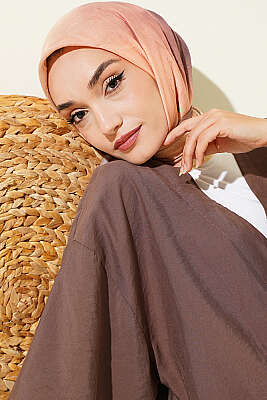 Batik Desen Bambu Kraş Eşarp Sarı - Başörtüsü