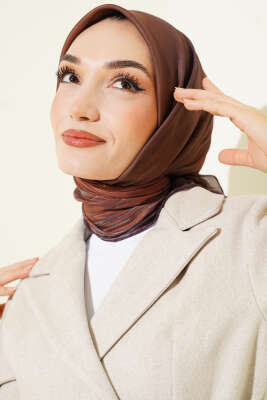 Batik Desen Demore Eşarp Acı Kahve 