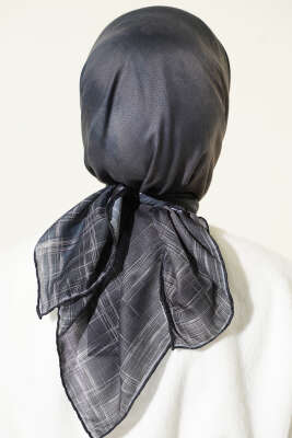 Batik Desen Demore Eşarp Antrasit - Başörtüsü