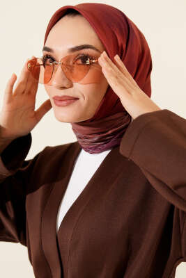 Batik Desen Demore Eşarp Bordo - Başörtüsü