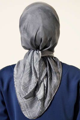 Batik Desen Demore Eşarp Gri - Başörtüsü