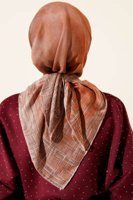 Batik Desen Demore Eşarp Latte - Başörtüsü