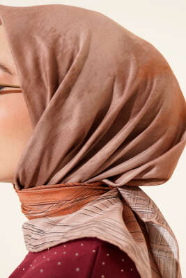 Batik Desen Demore Eşarp Latte - Başörtüsü