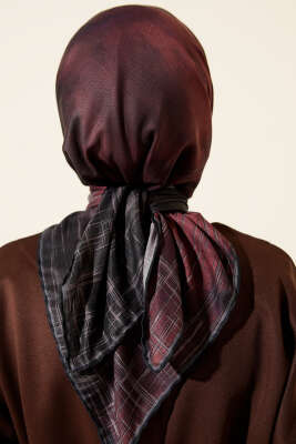 Batik Desen Demore Eşarp Siyah - Başörtüsü