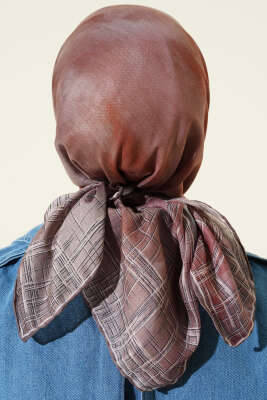 Batik Desen Demore Eşarp Vizon - Başörtüsü