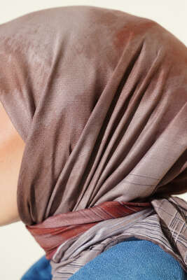 Batik Desen Demore Eşarp Vizon - Başörtüsü