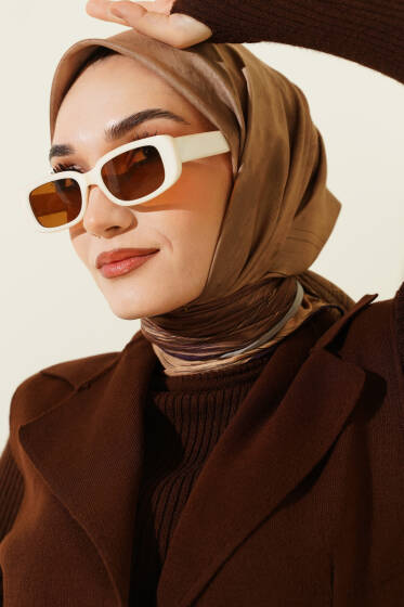 Batik Desen Demore Eşarp Yağ Yeşili - Başörtüsü