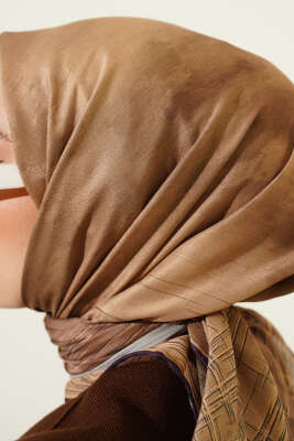 Batik Desen Demore Eşarp Yağ Yeşili - Başörtüsü