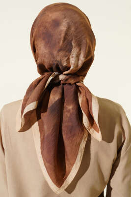 Batik Desen Modal Eşarp Camel - Başörtüsü