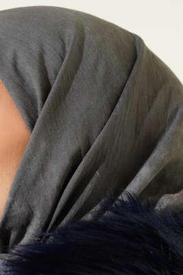 Batik Desen Modal Eşarp Gri - Başörtüsü