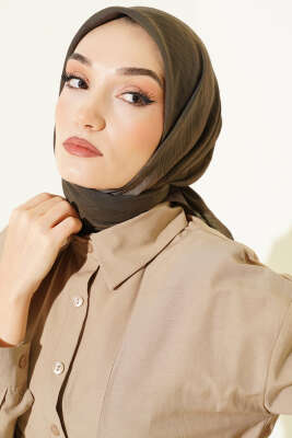 Batik Desen Modal Eşarp Haki - VERTU (NYD TEKSTİL)