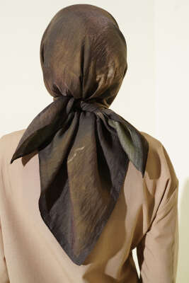 Batik Desen Modal Eşarp Haki - Başörtüsü