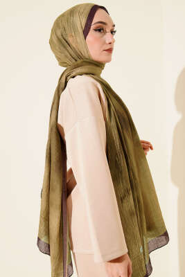 Batik Desen Müslin Şal Camel - Başörtüsü