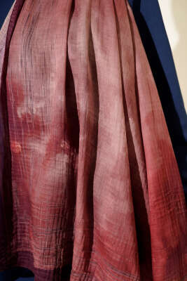 Batik Desen Müslin Şal Mürdüm - Başörtüsü