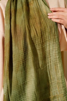 Batik Desen Müslin Şal Nefti - Başörtüsü