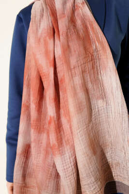 Batik Desen Müslin Şal Vizon - Başörtüsü