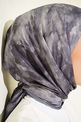 Batik Desen Soft Eşarp Kayrak Grisi - Başörtüsü