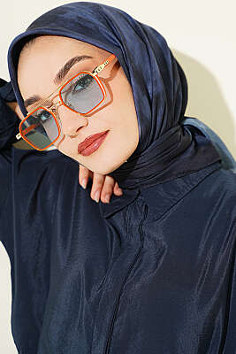 Batik Desen Soft Eşarp Koyu Lacivert 