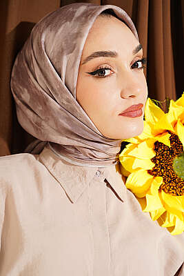 Batik Desen Soft Eşarp Latte 
