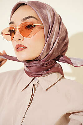Batik Desen Soft Eşarp Soft Kahve 