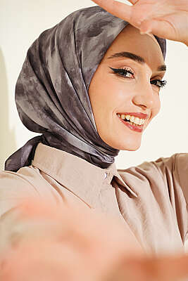 Batik Desen Soft Eşarp Vizon 