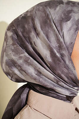 Batik Desen Soft Eşarp Vizon - Başörtüsü