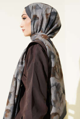 Batik Desenli Bambu Kraş Şal Zümrüt - Başörtüsü