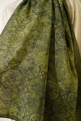 Batik Motifli Modal Şal Kamuflaj - Başörtüsü