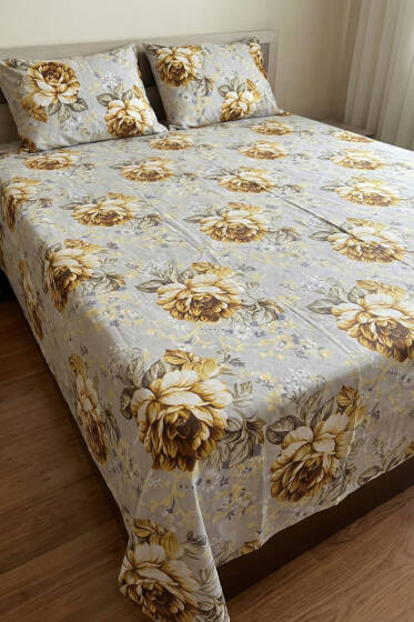 Battal Lastikli Çarşaf Yastık Takım Asorti 3 - Nevresim Takım