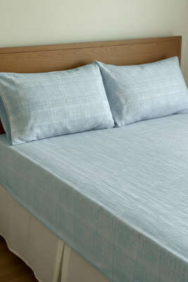 Battal Lastikli Çarşaf Yastık Takım Mint - HOBBY HOME