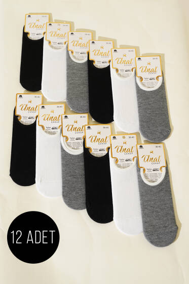 Bayan 12'li Babet Çorap Asorti 1 - Kadın Çorap