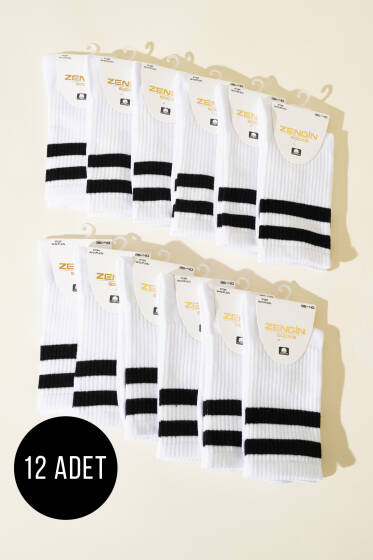 Bayan 12'li Penye Soket Çorap Asorti 1 - Soket Çorap