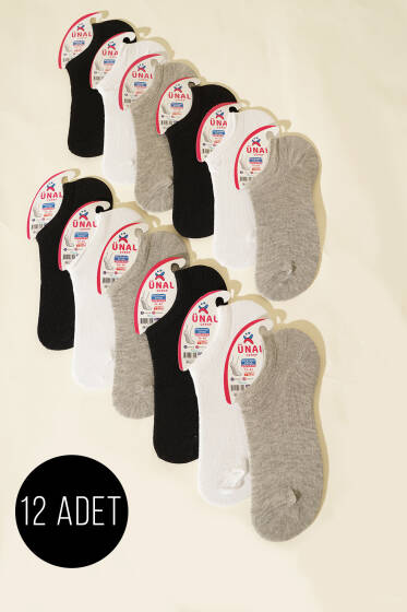Bayan 12'li Sneaker Çorap Asorti 1 - Babet / Patik Çorap