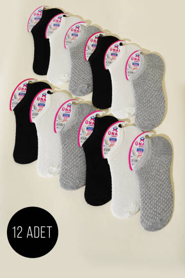 Bayan 12'li Sneaker Çorap Asorti 2 - Babet / Patik Çorap